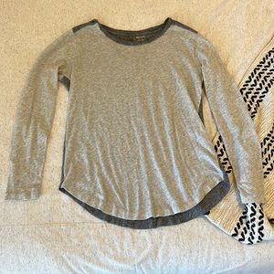 Madewell two tone long sleeve tee